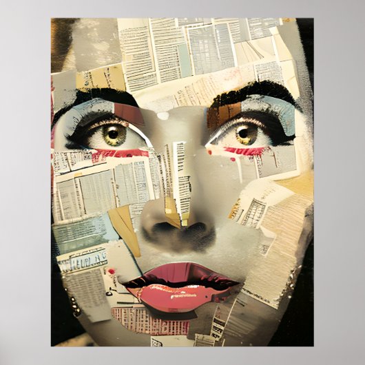 Einzigartige digitale Kunst | Abstrakte hübsche Da Poster (Vorne)