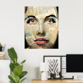 Einzigartige digitale Kunst | Abstrakte hübsche Da Poster (Heimbüro)