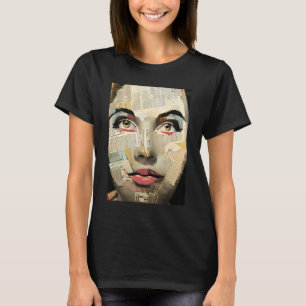Einzigartige digitale Kunst   Hübsche Dame Abstrac T-Shirt