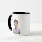 Einzigartige digitale Kunst Keramik-Tasse Tasse (Vorderseite Links)