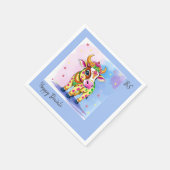 Einzigartige Diwali Heilige Kühe in verschleierter Serviette (Ecke)