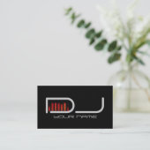 Einzigartige DJ Business Card Visitenkarte (Stehend Vorderseite)