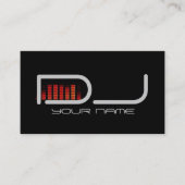 Einzigartige DJ Business Card Visitenkarte (Vorderseite)
