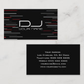 Einzigartige DJ Business Card Visitenkarte (Vorne/Hinten)