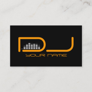 Einzigartige DJ Business Card Visitenkarte