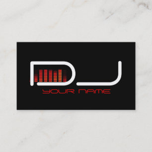 Einzigartige DJ Business Card Visitenkarte