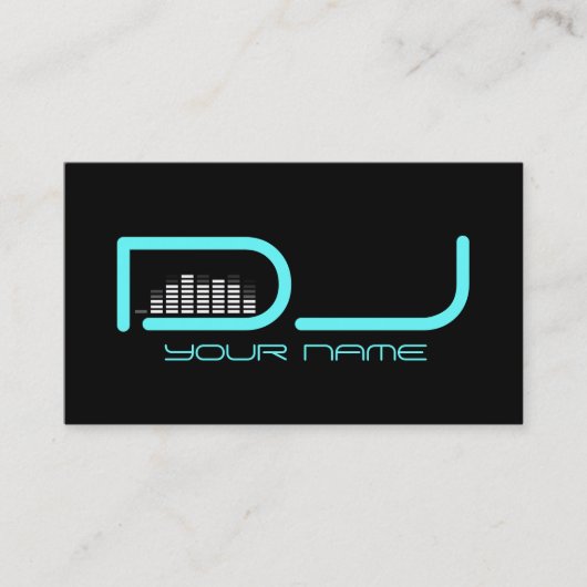 Einzigartige DJ Business Card Visitenkarte (Vorderseite)