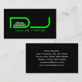 Einzigartige DJ Business Card Visitenkarte (Vorne/Hinten)