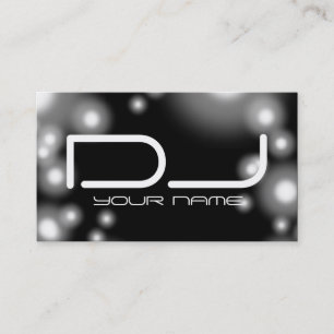 Einzigartige DJ-Business-Karte mit Licht Visitenkarte