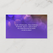 EINZIGARTIGE DJ-GESCHÄFTS-KARTE | lila Visitenkarte (Rückseite)