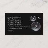 Einzigartige DJ-Musikindustrie-Karte Visitenkarte (Rückseite)