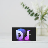 Einzigartige DJ-Visitenkarte Visitenkarte (Stehend Vorderseite)