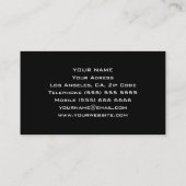 Einzigartige DJ-Visitenkarte Visitenkarte (Rückseite)