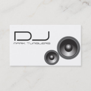 Einzigartige DJ-Visitenkarte Visitenkarte