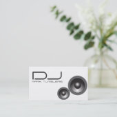 Einzigartige DJ-Visitenkarte Visitenkarte (Stehend Vorderseite)