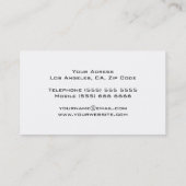 Einzigartige DJ-Visitenkarte Visitenkarte (Rückseite)