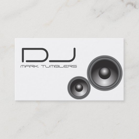 Einzigartige DJ-Visitenkarte Visitenkarte (Vorderseite)