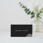 Einzigartige DJ-Visitenkarte Visitenkarte (Stehend Vorderseite)