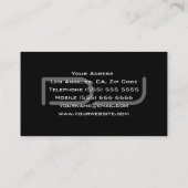 Einzigartige DJ-Visitenkarte Visitenkarte (Rückseite)