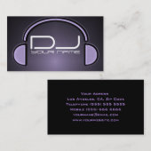 Einzigartige DJ-Visitenkarte Visitenkarte (Vorne/Hinten)