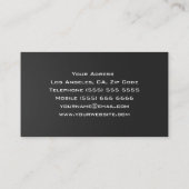 Einzigartige DJ-Visitenkarte Visitenkarte (Rückseite)