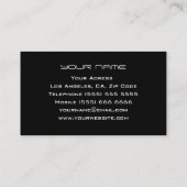 Einzigartige DJ-Visitenkarte Visitenkarte (Rückseite)