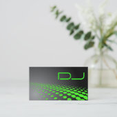 Einzigartige DJ-Visitenkarte Visitenkarte (Stehend Vorderseite)