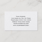 Einzigartige DJ-Visitenkarte Visitenkarte (Rückseite)