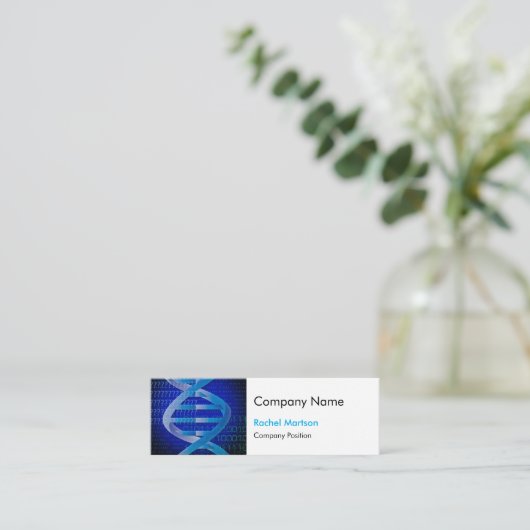 Einzigartige DNA-Wissenschaft Mini Visitenkarte (Stehend Vorderseite)