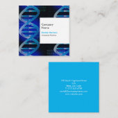 Einzigartige DNA-Wissenschaft Quadratische Visitenkarte (Vorne/Hinten)