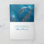 Einzigartige Dolphin Art Frohe Weihnachten Magisch (Innenseite)