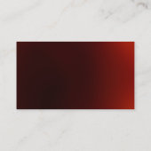 Einzigartige, dunkelrote schlichte berufliche Visi Visitenkarte (Rückseite)