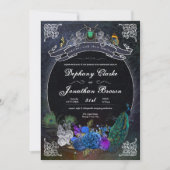 Einzigartige dunkle Fantasie Steampunk Peculiar Co Einladung (Vorderseite)