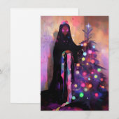 Einzigartige dunkle Weihnachtskarten Feiertagskarte (Vorne/Hinten)