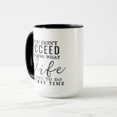 Einzigartige Ehefrau Geburtstagsgeschenk, Lustige  Tasse (Vorderseite Links)