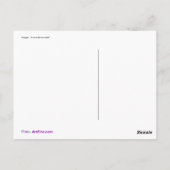 Einzigartige - eine Rose mögen nicht andere - Postkarte (Rückseite)