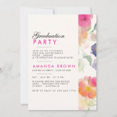 Einzigartige einfache Blumenstudium-Party 2025 Einladung (Vorderseite)