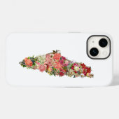 Einzigartige einfache Karte des Floral Palestina Case-Mate iPhone Hülle (Rückseite (Horizontal))