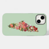 Einzigartige einfache Klassik Floral Palestine Kar Case-Mate iPhone Hülle (Rückseite (Horizontal))