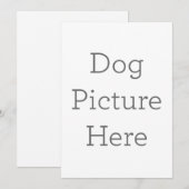 Einzigartige Einladung für Hunde (Vorne/Hinten)