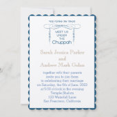 Einzigartige Einladung von Chuppah (Vorderseite)