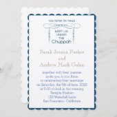 Einzigartige Einladung von Chuppah (Vorne/Hinten)