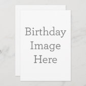 Einzigartige Einladung zum Geburtstag (Vorne/Hinten)