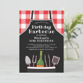 Einzigartige Einladung zum Geburtstag-Barbecue (Stehend Vorderseite)