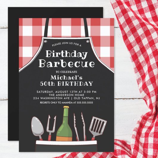 Einzigartige Einladung zum Geburtstag-Barbecue