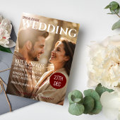 Einzigartige Einladung zum Hochzeitsfeiern im Stil