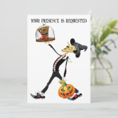 Einzigartige Einladung zur Ansammlung Halloween (Stehend Vorderseite)