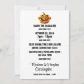 Einzigartige Einladung zur Ansammlung Halloween (Rückseite)