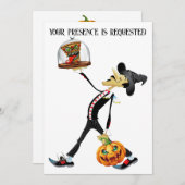 Einzigartige Einladung zur Ansammlung Halloween (Vorne/Hinten)