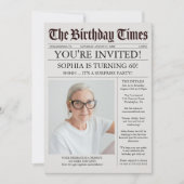 Einzigartige Einladung zur Geburtstagsfeier in der (Vorderseite)